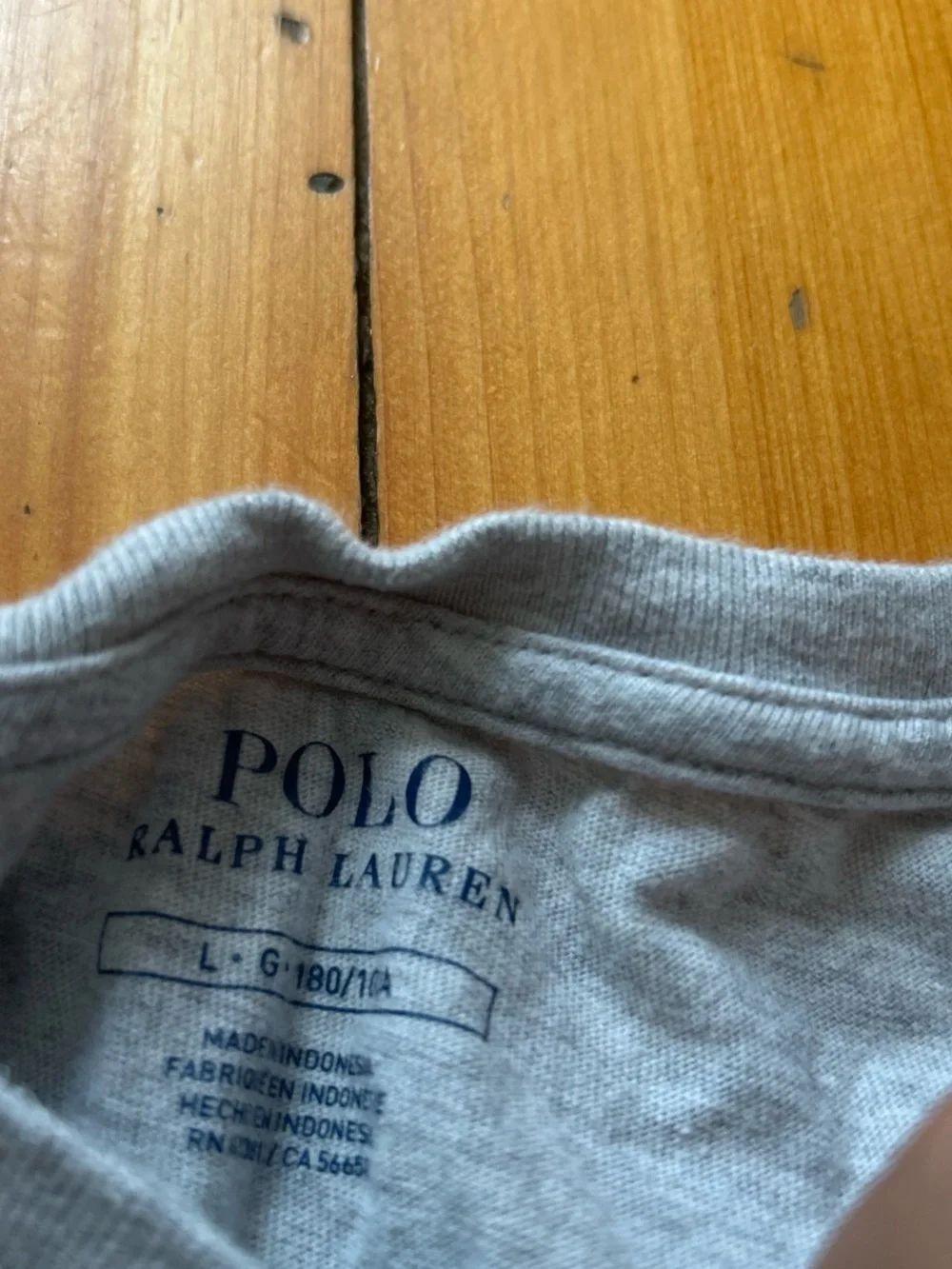 Polo by Ralph Lauren Light Gray Short Sleeve Tee with Black Pony